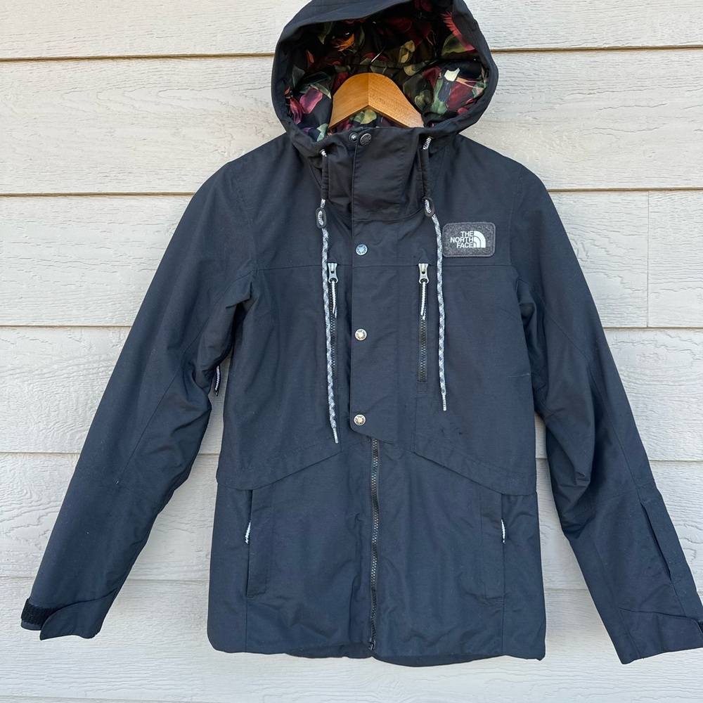 🎿North Face SUPERLU - XS Women’s Ski Snowboard Jacket Black with Tropical Lining
